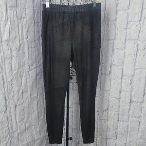 Free People Midnight Vegan Suede‎ Skinny Leggings Size Small